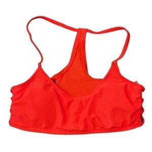 Xhilaration Orange Strappy Racerback Swim Top Bikini Bralette Juniors Size M NWT